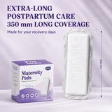 ZIKKU Maternity Pads for Postpartum Recovery | 350mm Heavy Flow | Leak-Proof | After Delivery | C-section | Pack of 5