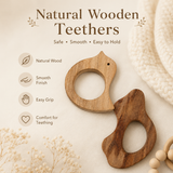 Natural Wooden Baby Teether