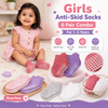 Anti Skid Socks Combo for Girls (1-3 Years , 6 Pairs)