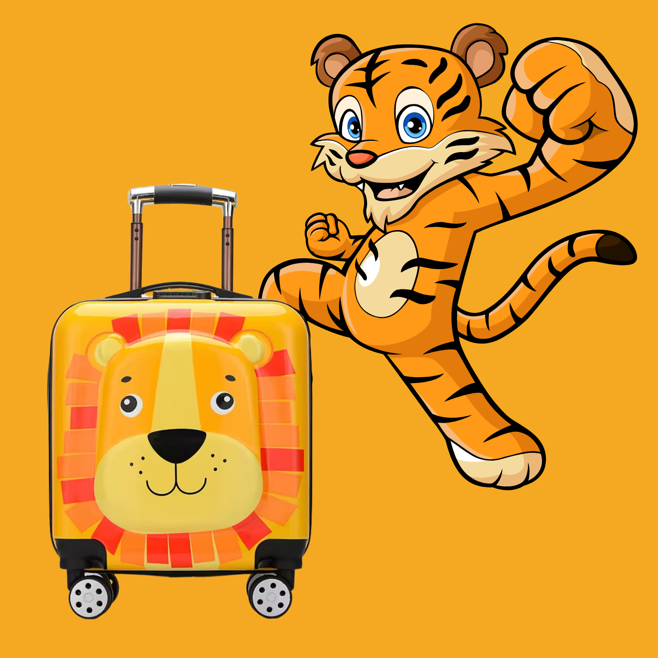 Jungle Roar Trolley Bag/Suitcase
