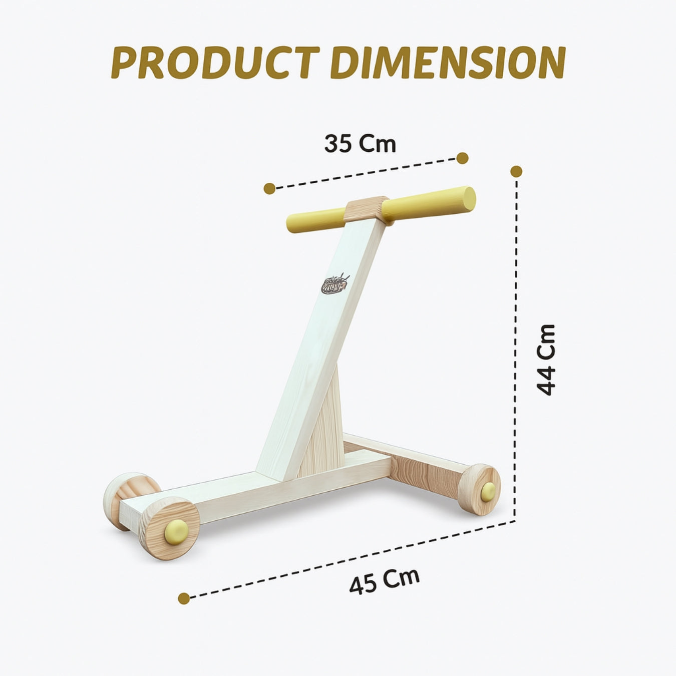 Traditional Handmade Wooden Baby Push Walker (6-24M)