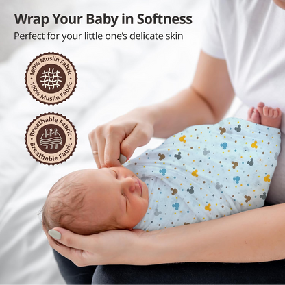 Baby Muslin Wrap/Swaddle (Set of 3)