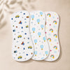 Zikku Cotton Muslin Baby Burp Cloth Ultra Soft & Breathable Baby Burp Cloth for Newborn Boys & Girls (0 12 Months) | 100% Cotton Muslin Soft Baby Cloth for Feeding, Cleaning & Daily Baby Care Car