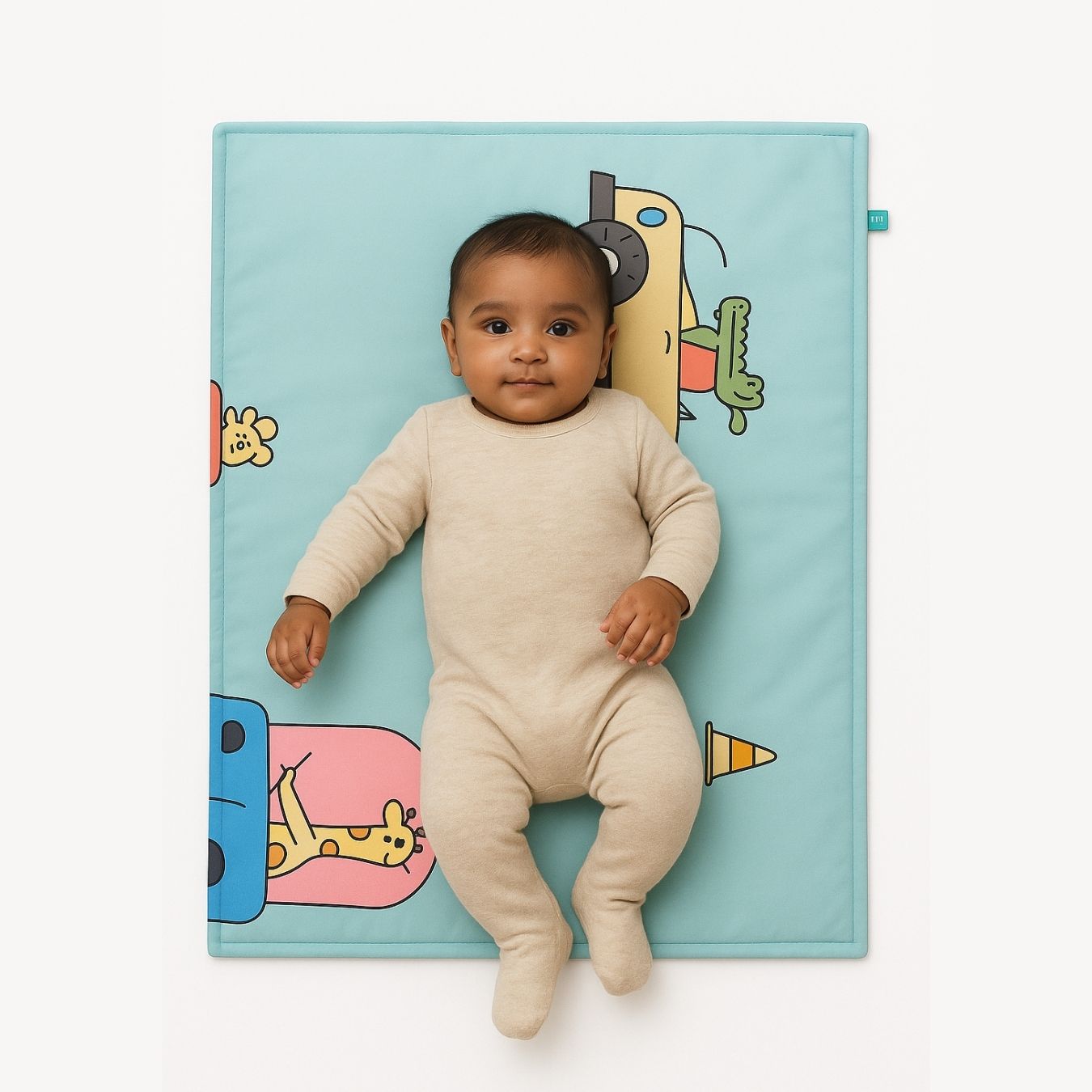 Zikku Diaper Changing & Massage Bed Protector Set of 3 (City Print)