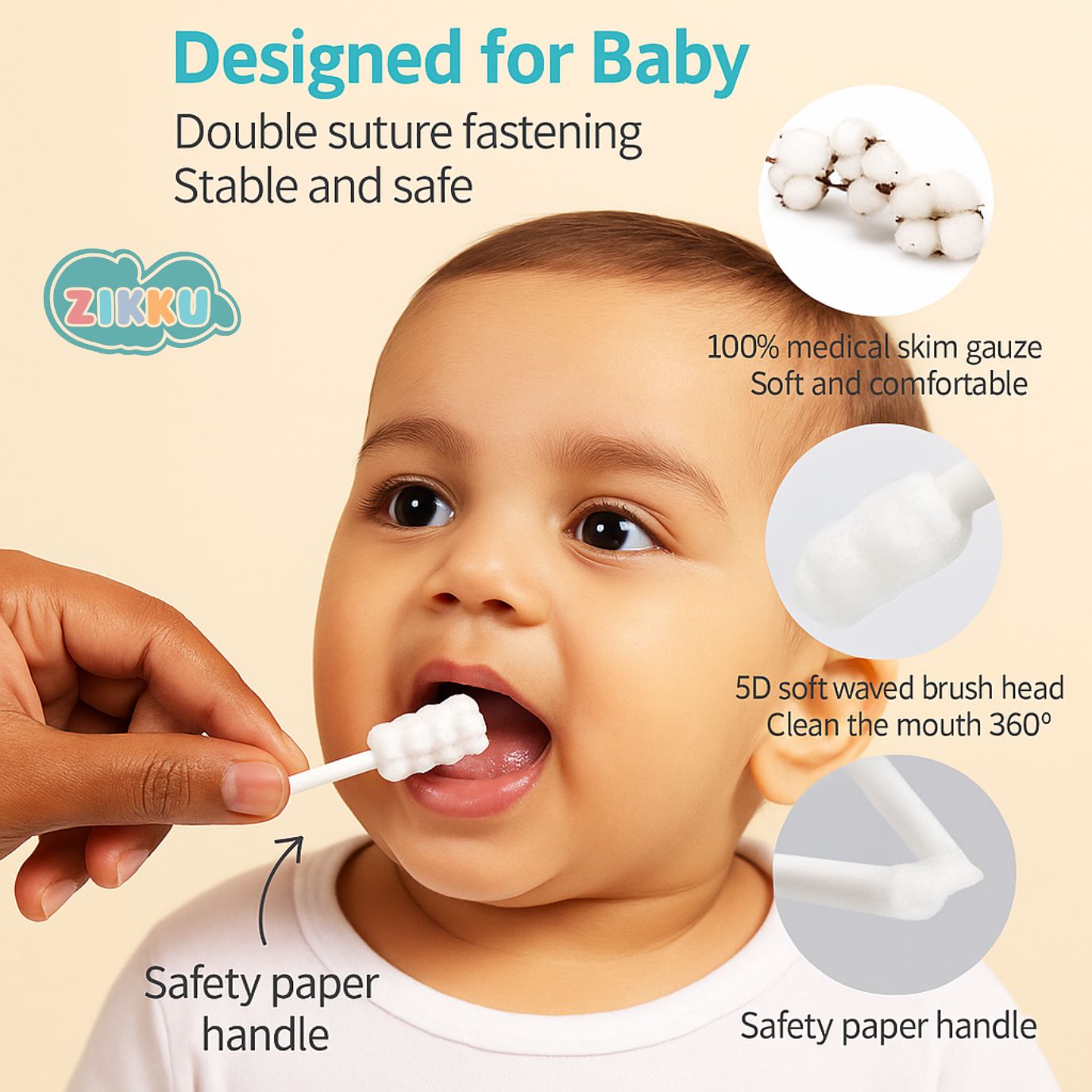 Infant Tongue Cleaner (Pack of 15 Pcs)