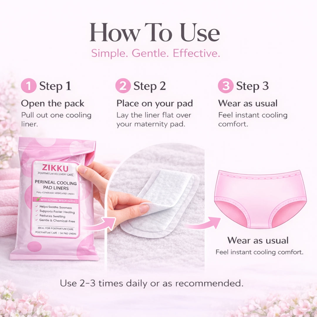 Soft Breathable Maternity Cooling Pads Pack of 24 for Postpartum Care & Perineal Relief