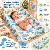 Baby Diaper Changing and Massage Pad with Safety Belt (MultiDino)