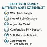 Maternity Belly Waistband Belt Extender for Pregnant Women