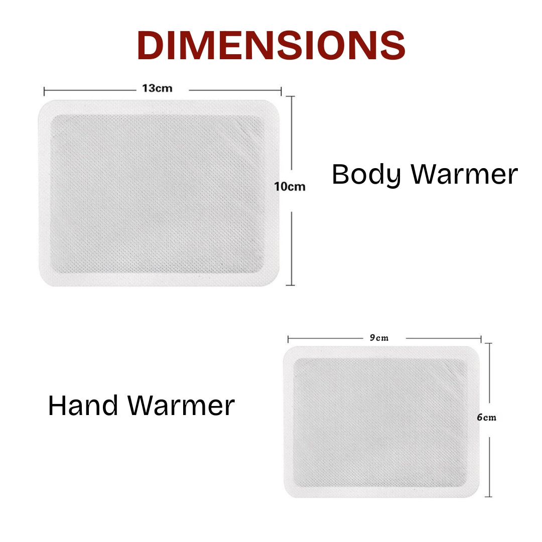 Self Heating Hand & Body Warmer Patch Combo for Winter Warmth