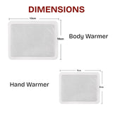 Self Heating Hand & Body Warmer Patch Combo for Winter Warmth