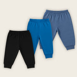 Plain Pyjama/Lowers Combo for Kids set of 3 (1-2 Years)