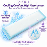Perineal Instant Ice Maxi Pads for Postpartum Cooling Relief, Single-Use Absorbent Pads