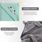 ZIKKU Ultra Soft Baby Hooded Bath Towels Set of 2