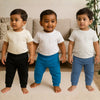 Plain Pyjama/Lowers Combo for Kids set of 3 (1-2 Years)