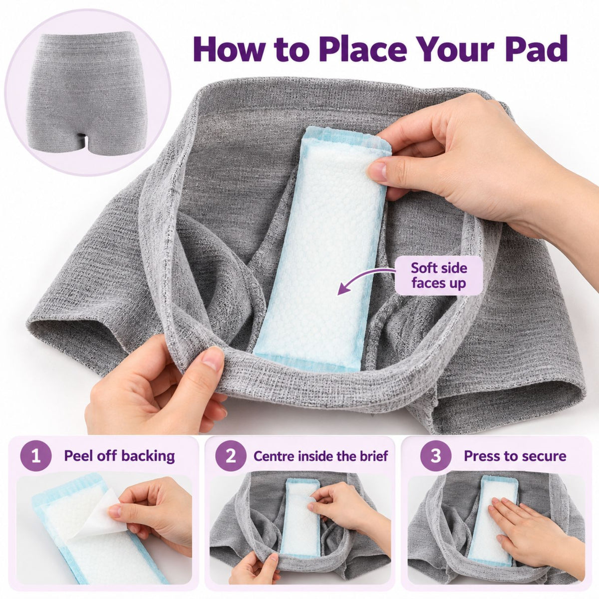 Perineal Instant Ice Maxi Pads for Postpartum Cooling Relief, Single-Use Absorbent Pads