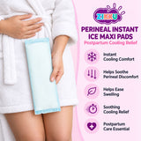 Perineal Instant Ice Maxi Pads for Postpartum Cooling Relief, Single-Use Absorbent Pads