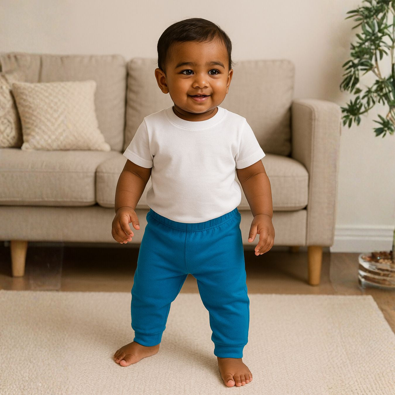 Plain Pyjama/Lowers Combo for Kids set of 3 (1-2 Years)