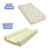 Diaper Changing and Massage Bed/Pad with Cover (Teddy Pad+Flower Cover))