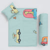 Blue Car Baby Bedding Set