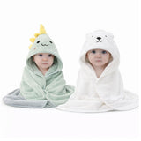 ZIKKU Ultra Soft Baby Hooded Bath Towels Set of 2