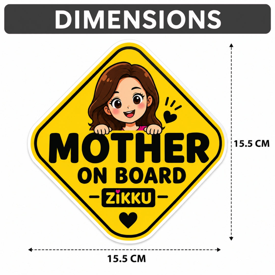 Mother on Board Car Sticker Self Adhesive Waterproof Car Window Decal