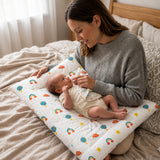 Zikku Muslin Baby Gaddi Combo Pack of 2 colorful print