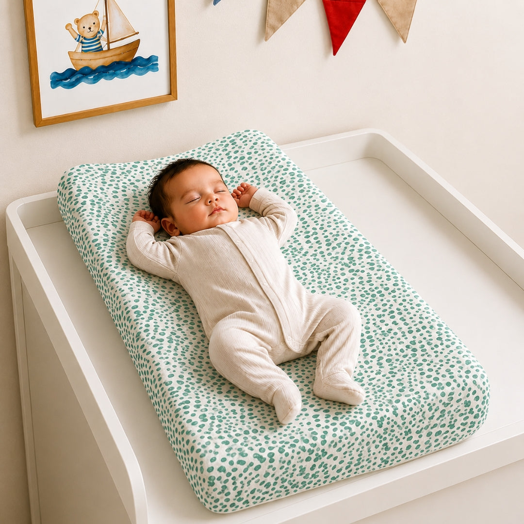 Baby Diaper Changing and Massage Pad with Safety Belt