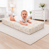 Baby Diaper Changing and Massage Pad with Safety Belt (Carrot Print)