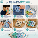 Kids Handkerchief Set of 4 Cute Printed Hankies