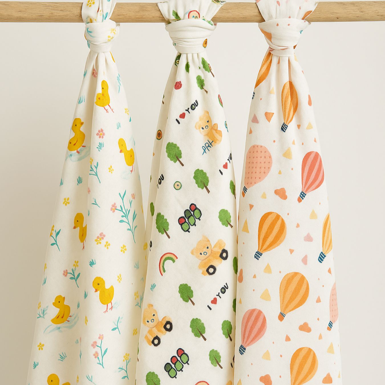 Baby Muslin Wrap/Swaddle (Set of 3)
