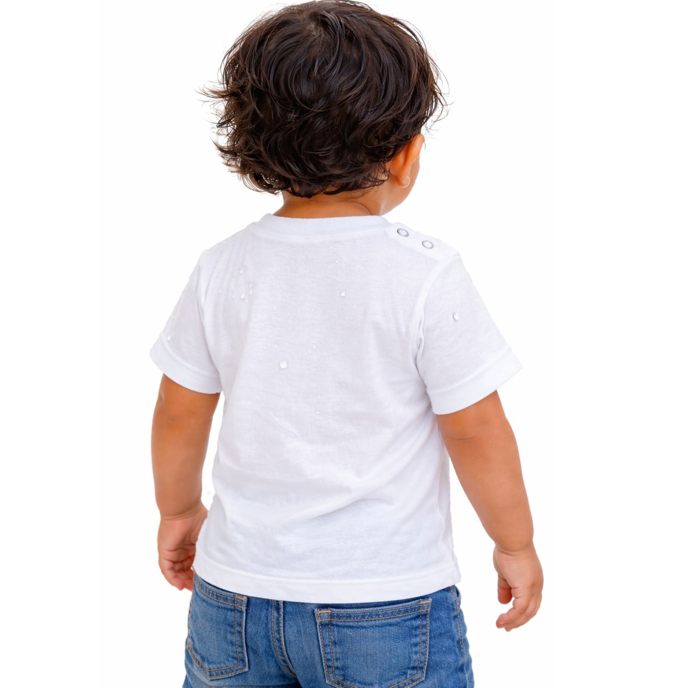 Water Resistant/Repellent T-shirt for Kids (White)