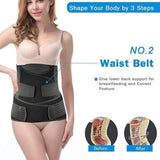 3 in 1 Postpartum Recovery Belt with Belly, Waist & Pelvic Support