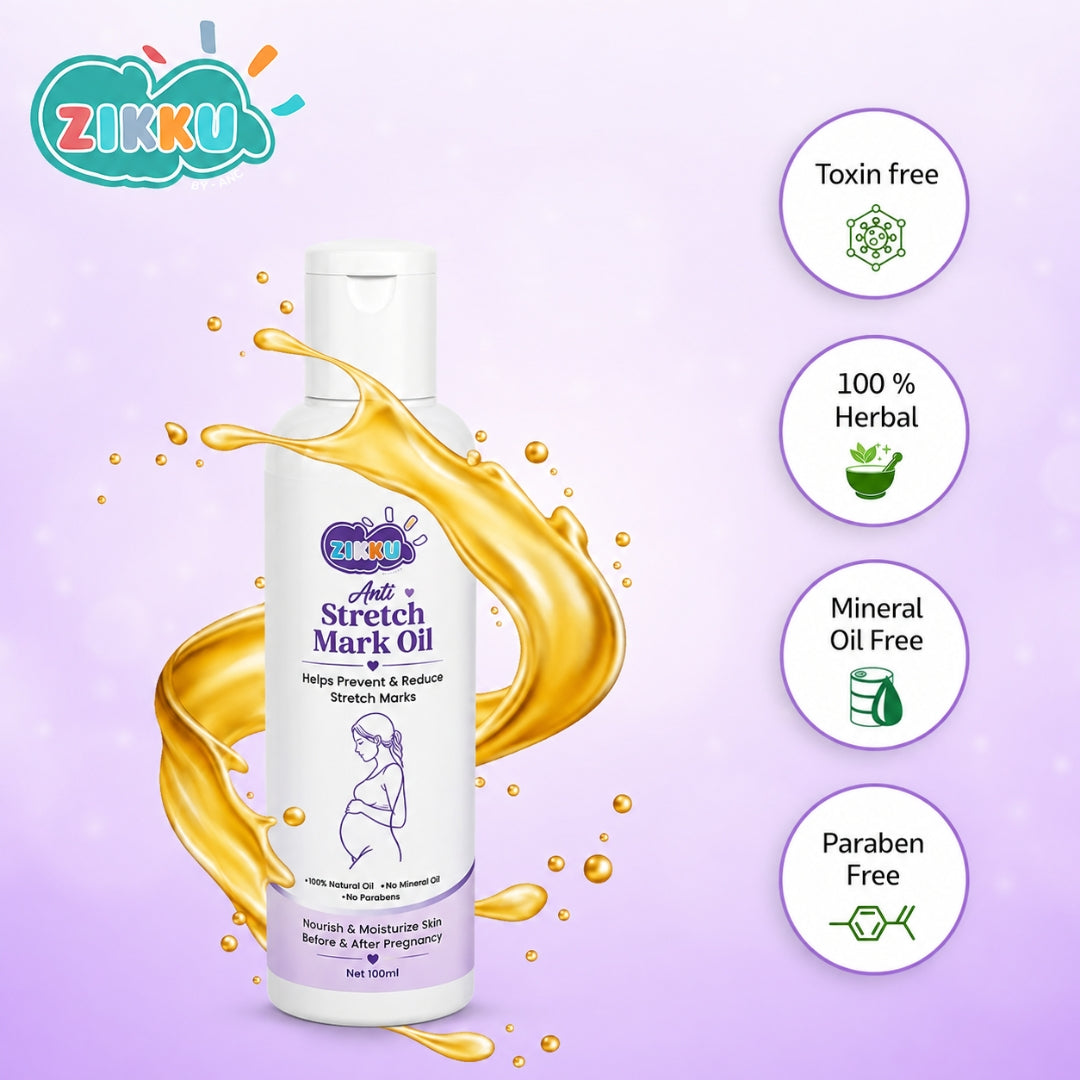 Anti-stretch Mark Oil For Post & Pre Pregnancy Care (100ml)