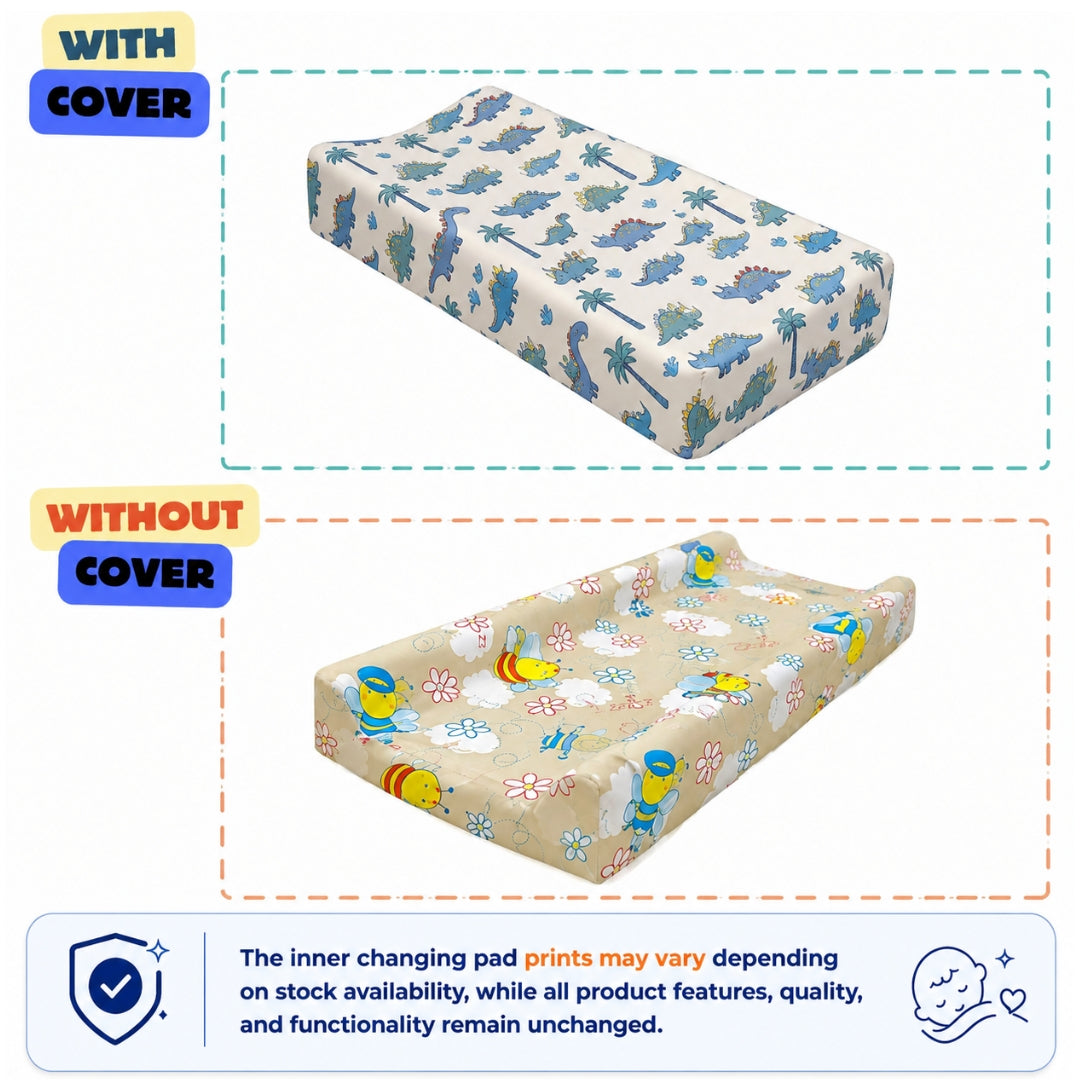 Baby Diaper Changing and Massage Pad with Safety Belt (MultiDino)