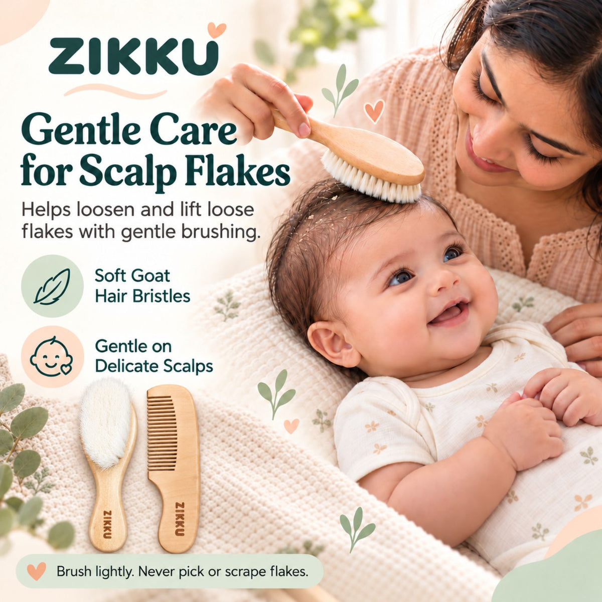 Baby Hair Brush & Comb Set