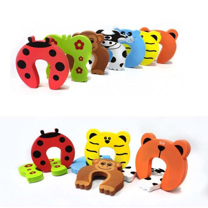 Animal Shape Finger Pinch Safety Door Guard/Stopper (Pack of 5)