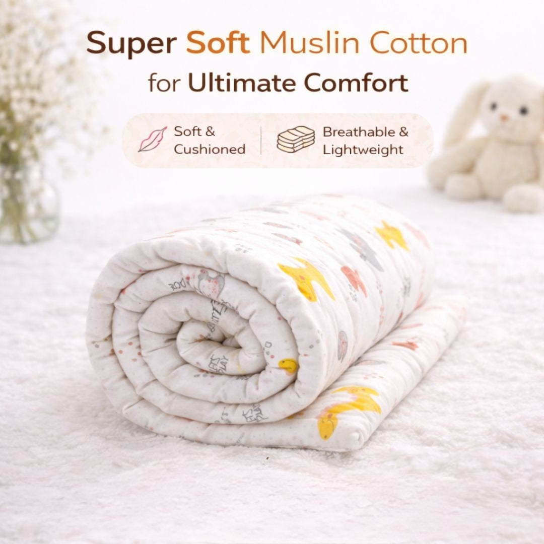 Zikku Muslin Baby Gaddi Combo Pack of 2