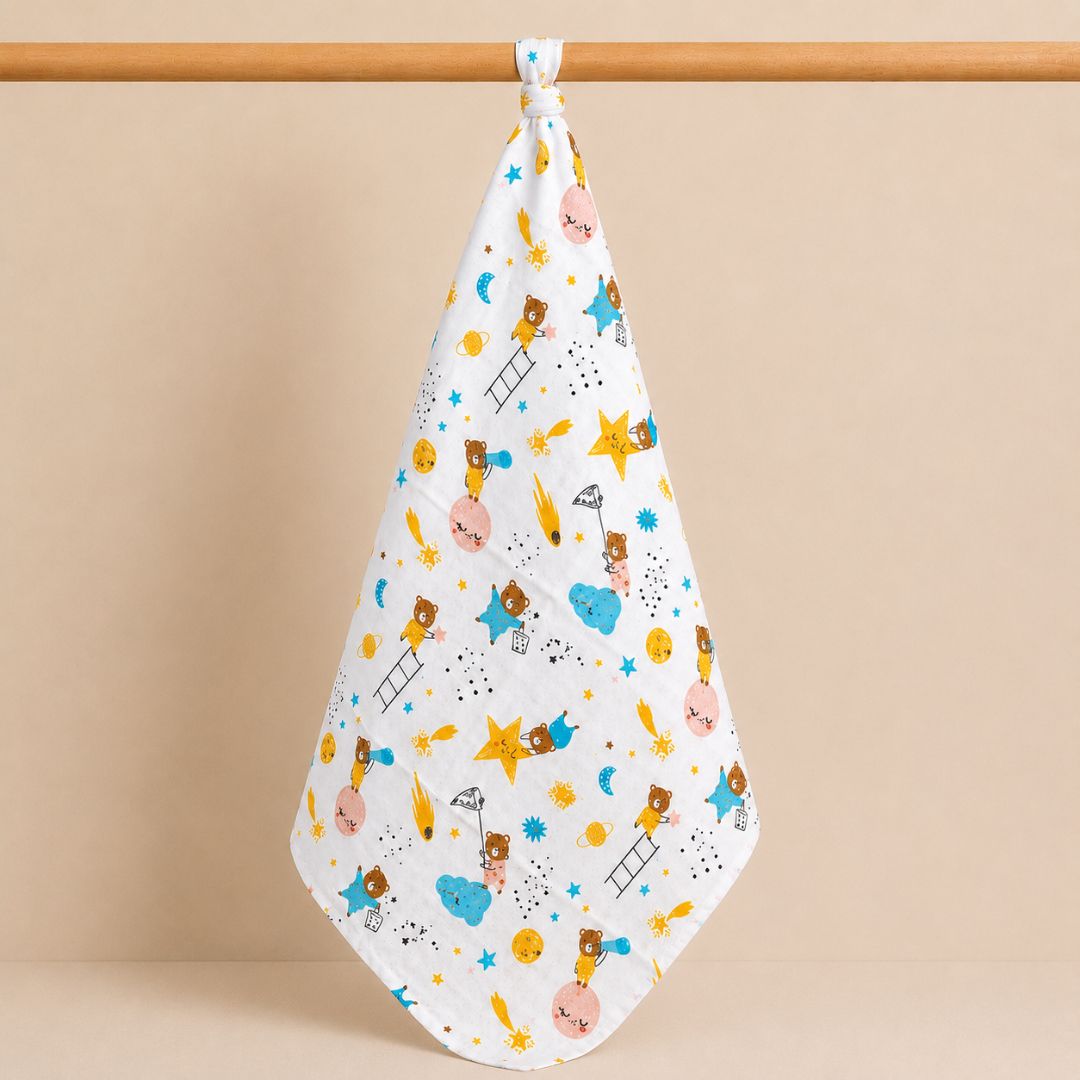 Baby Muslin Swaddle Wraps – 100% Cotton, Ultra-Soft, Breathable, Multipurpose Baby Blankets – 115x95 cm