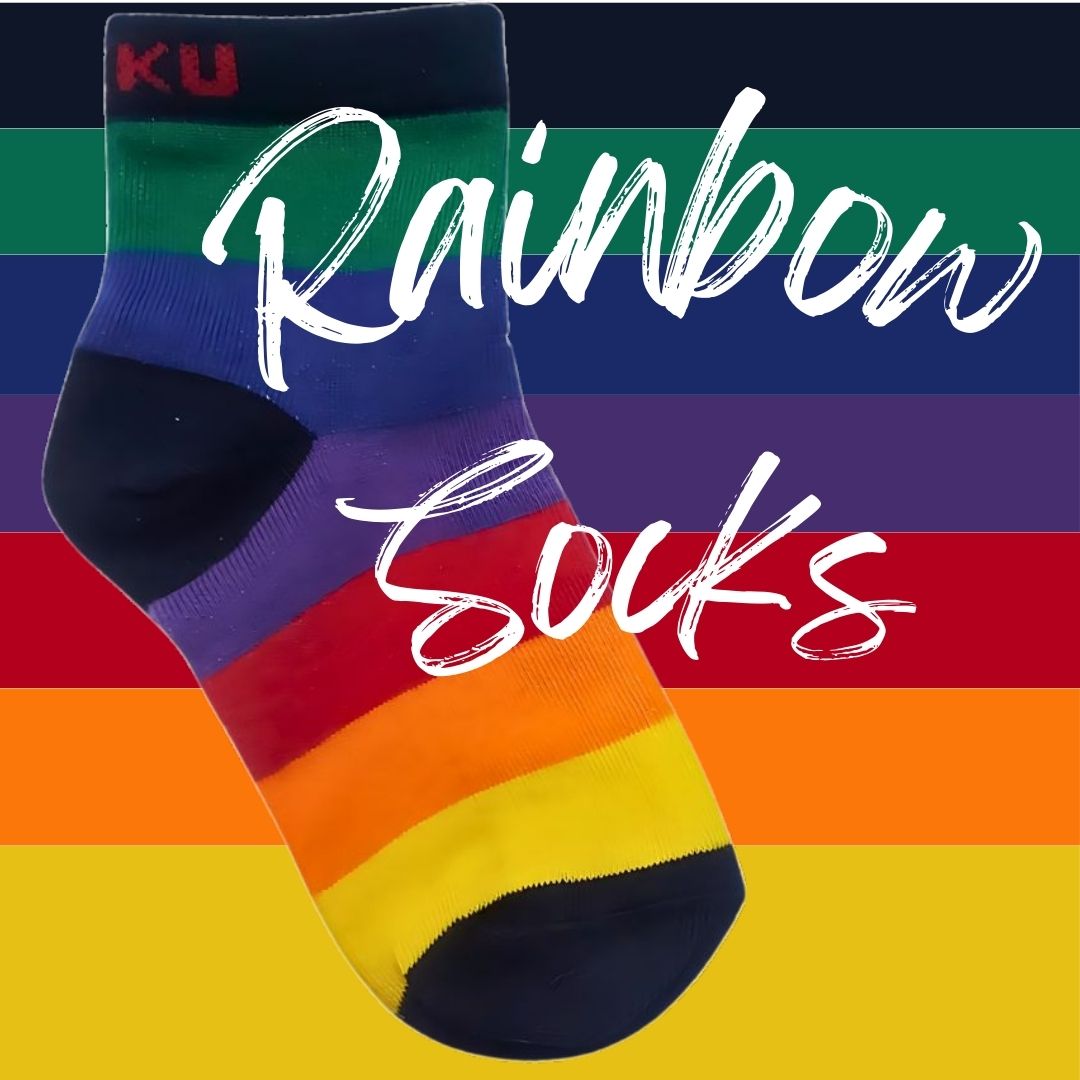 Rainbow Ankle Socks for Kids (3-11 Years)