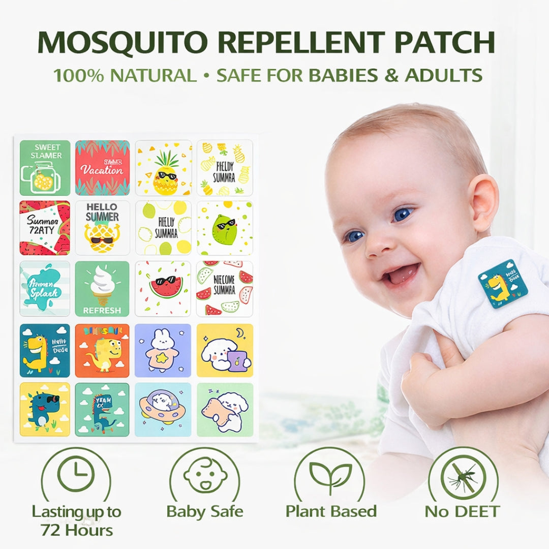 Natural Mosquito Repellent Patch for Baby, Kids & Adults