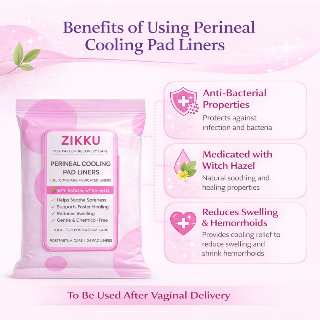 Soft Breathable Maternity Cooling Pads Pack of 24 for Postpartum Care & Perineal Relief