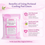 Soft Breathable Maternity Cooling Pads Pack of 24 for Postpartum Care & Perineal Relief