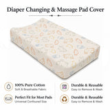 Baby Diaper Changing and Massage Pad with Safety Belt (Carrot Print)