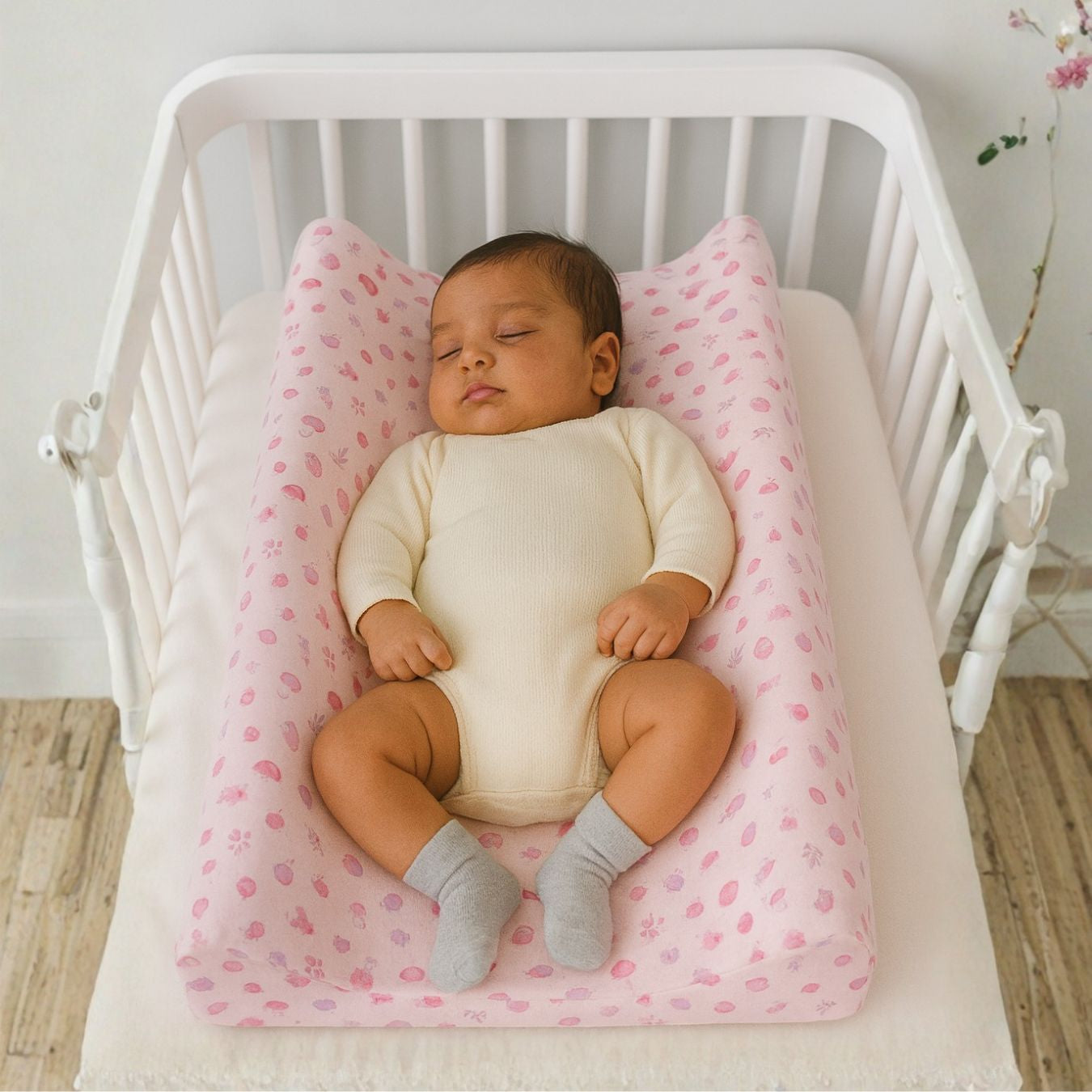 Diaper Changing and Massage Bed/Pad with Cover (Toy Pad+Pink Cover))
