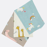 Zikku Diaper Changing & Massage Bed Protector Set of 3