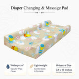 Baby Diaper Changing and Massage Pad with Safety Belt ( Dinasaur)
