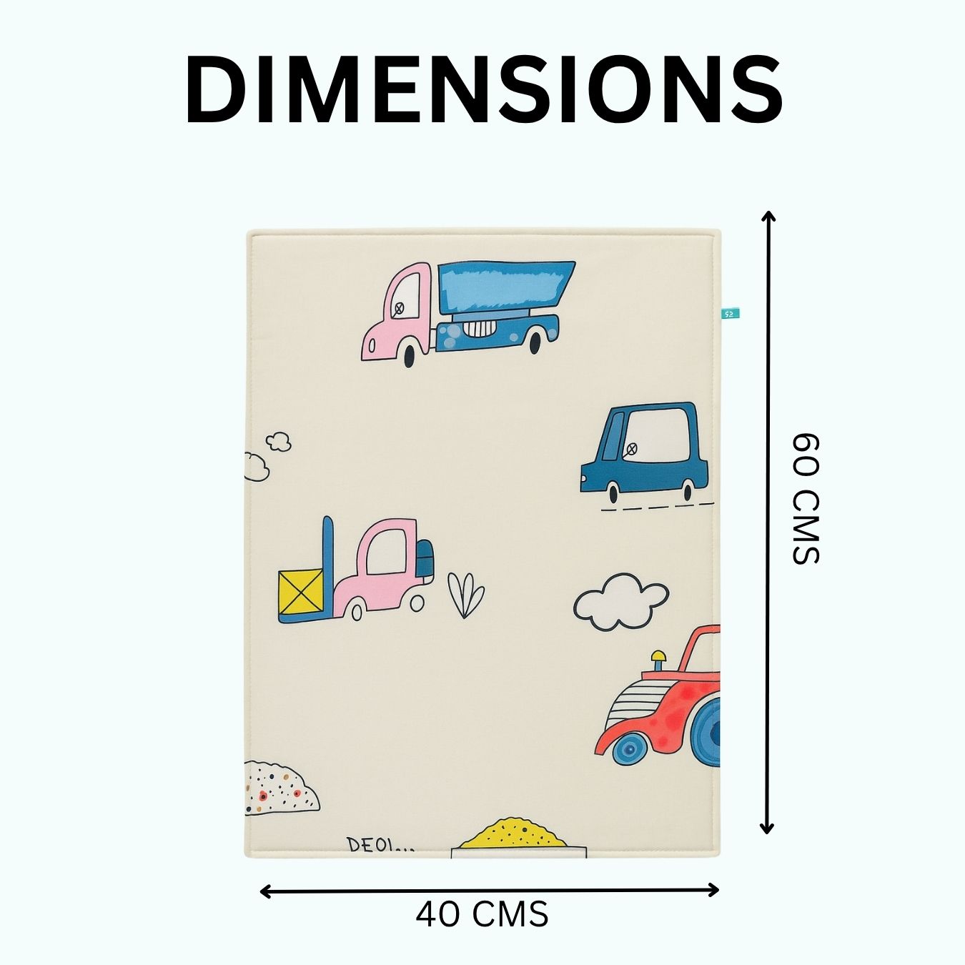 Zikku Diaper Changing & Massage Bed Protector Set of 3 (City Print)