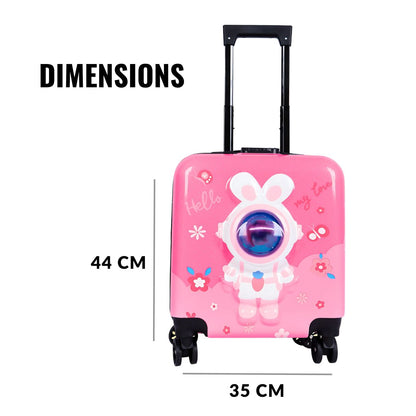 Pink Astronaut Dreamer Trolley Bag/Suitcase