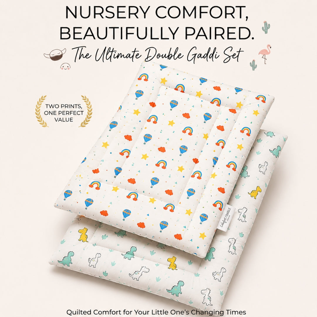 Zikku Muslin Baby Gaddi Combo Pack of 2