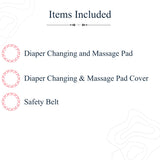 Baby Diaper Changing and Massage Pad with Safety Belt (MultiDino)